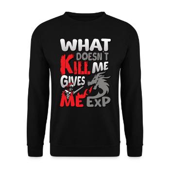 Gaming Gamer Gift - Video Games - Unisex Sweatshirt - black - Front - Alina (178cm) & Michal (187cm)