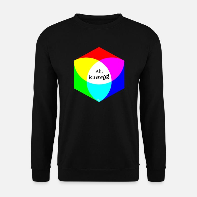 Ah, ich weiß! - Unisex Pullover - Schwarz