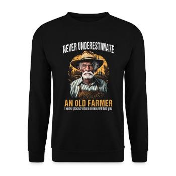 Bauer - Landwirt - Agriculteur - Sweat-shirt Unisexe - noir - Devant - Alina (178cm) & Michal (187cm)