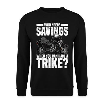 Trike - Unisex Pullover - Schwarz - Vorne - Alina (178cm) & Michal (187cm)