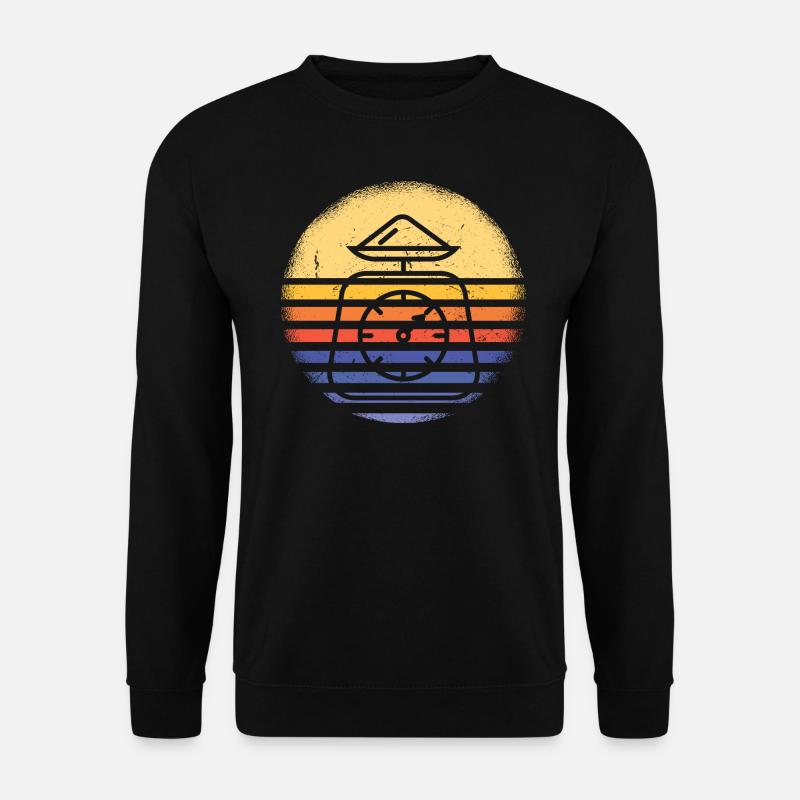 Baker Retro Sunset Baking - Unisex Sweatshirt - black