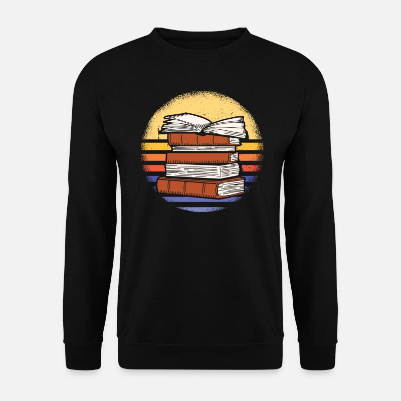 Writer Retro Sunset Writing - Unisex Pullover - Schwarz