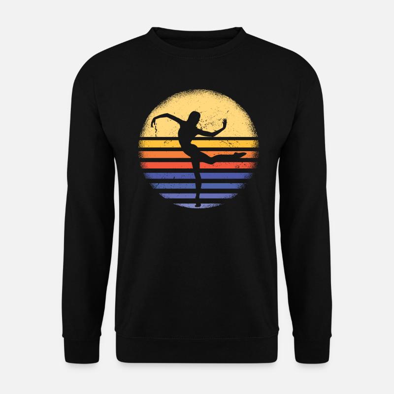 Dancer Retro Sunset Dancing - Unisex Sweatshirt - black