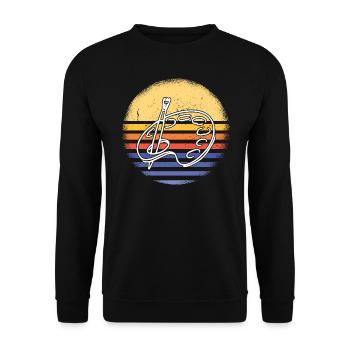 Painter Retro Sunset Painting - Unisex Pullover - Schwarz - Vorne - Alina (178cm) & Michal (187cm)