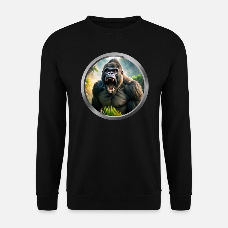 Gorilla Animal - Unisex Sweatshirt - black