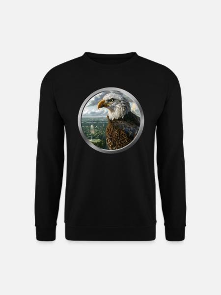 Eagle Animal - 3 - Unisex Sweatshirt - black