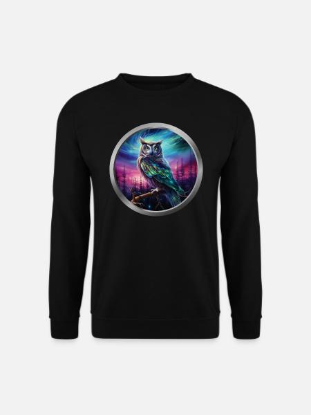 Owl Animal - 4 - Unisex Sweatshirt - black
