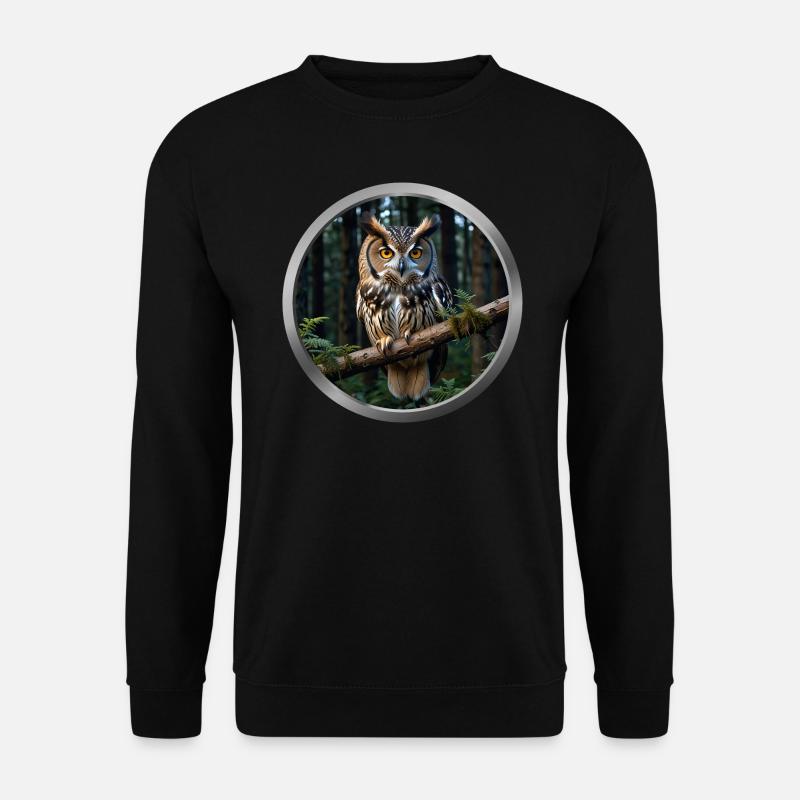 Owl Animal - 5 - Unisex Sweatshirt - black