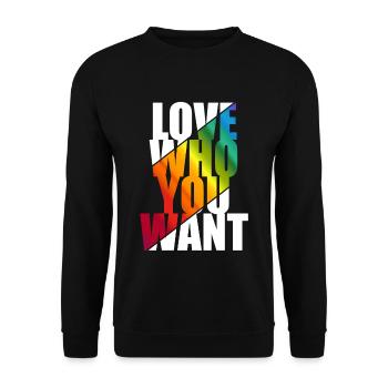 Gay Pride - Sweat-shirt Unisexe - noir - Devant - Alina (178cm) & Michal (187cm)