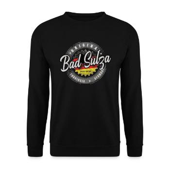 Allemagne d’origine Thuringe Bad Sulza - Sweat-shirt Unisexe - noir - Devant - Alina (178cm) & Michal (187cm)