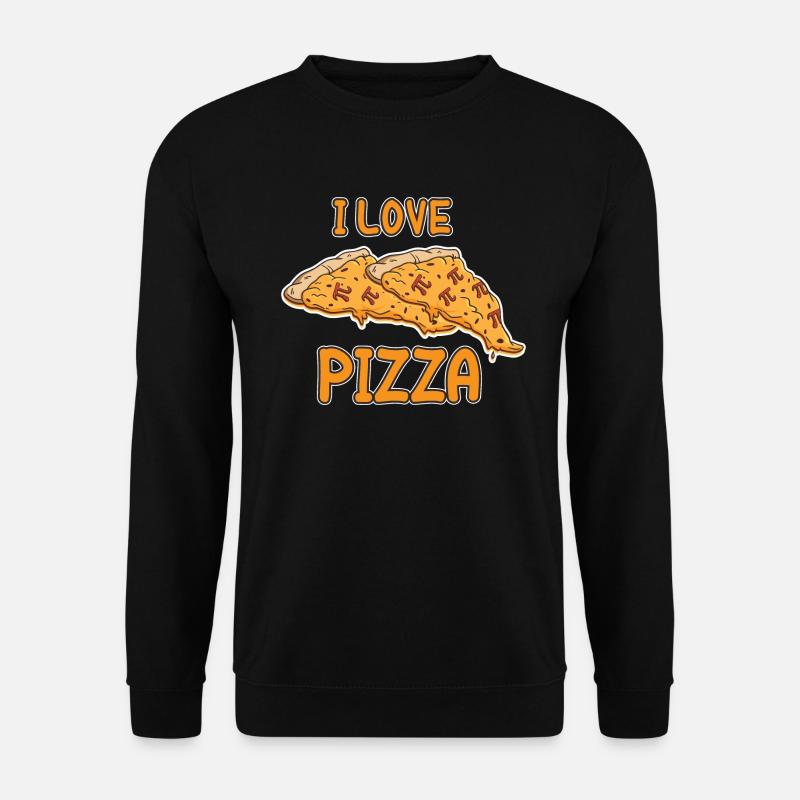 Math I Love Pizza Pi - Unisex Pullover - Schwarz