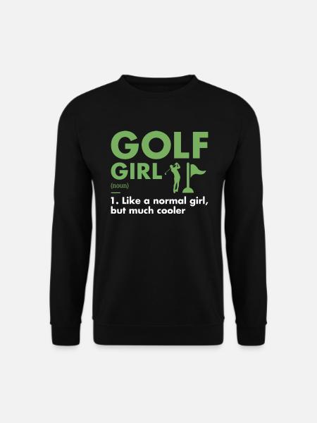 Sport Girl Definition Golf - Unisex Sweatshirt - black