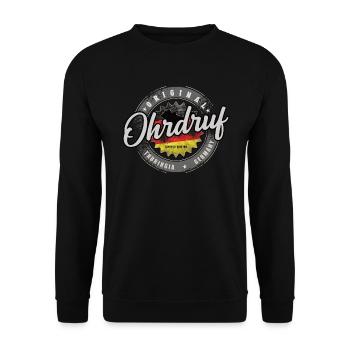 Original Germany Thüringen Ohrdruf - Unisex Pullover - Schwarz - Vorne - Alina (178cm) & Michal (187cm)