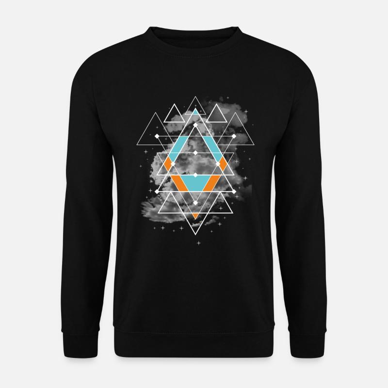 Geometrische Muster - Unisex Pullover - Schwarz
