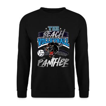 le sport de balle de conception de pather de volleyball de plage - Sweat-shirt Unisexe - noir - Devant - Alina (178cm) & Michal (187cm)