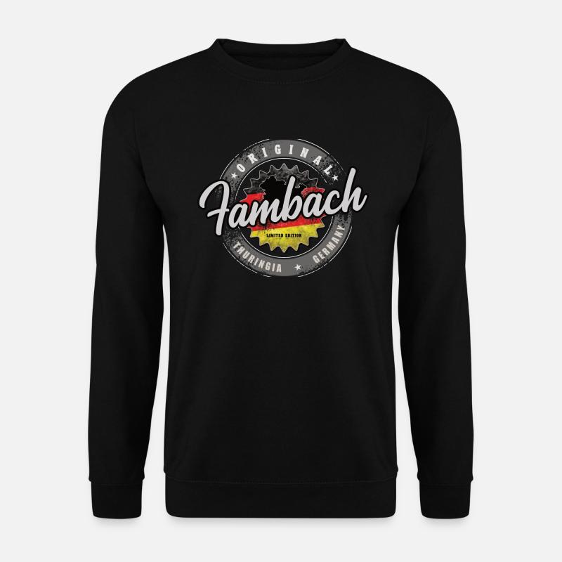 Original Germany Thüringen Fambach - Unisex Pullover - Schwarz