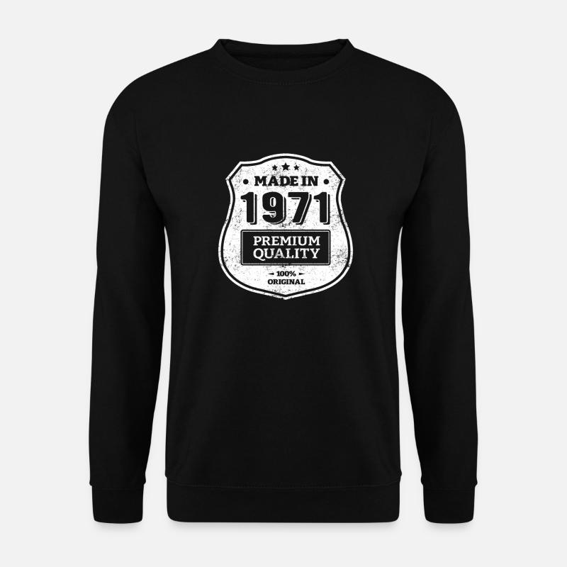 MADE IN 1971 - Sweat-shirt Unisexe - noir