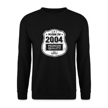 HERGESTELLT 2004 - Unisex Pullover - Schwarz - Vorne - Alina (178cm) & Michal (187cm)