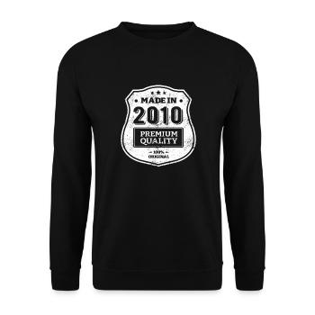 MADE IN 2010 - Sweat-shirt Unisexe - noir - Devant - Alina (178cm) & Michal (187cm)