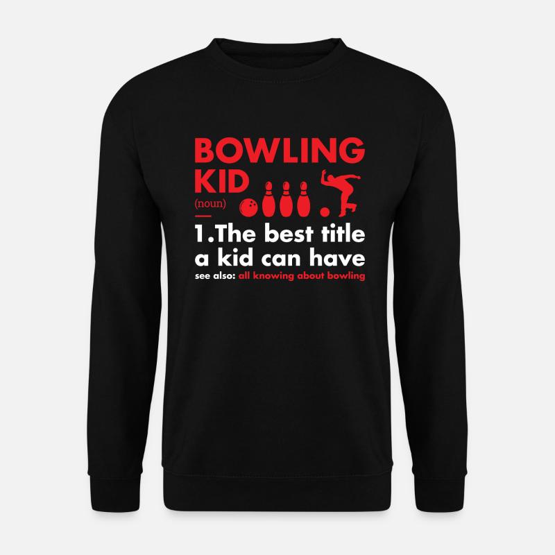 Sport Kid Definition Bowling - Unisex Pullover - Schwarz