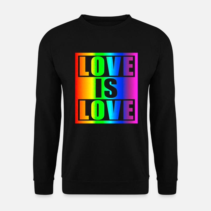 Love is love - Unisex Pullover - Schwarz