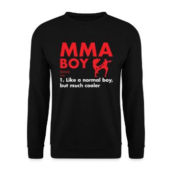 Sport Boy Definition MMA - Unisex Pullover - Schwarz - Vorne - Alina (178cm) & Michal (187cm)
