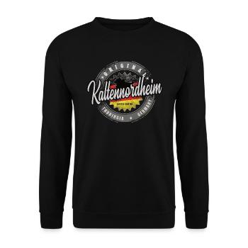 Original Germany Thüringen Kaltennordheim - Unisex Pullover - Schwarz - Vorne - Alina (178cm) & Michal (187cm)