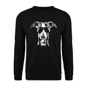 Whippet fraîche - Sweat-shirt Unisexe - noir - Devant - Alina (178cm) & Michal (187cm)