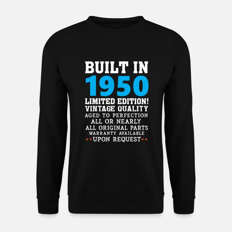 Built in 1950 - Unisex Pullover - Schwarz