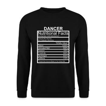 Dancer Apparel Dancing Lover Poison - Sweat-shirt Unisexe - noir - Devant - Alina (178cm) & Michal (187cm)
