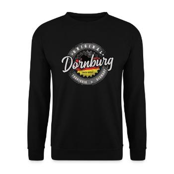 Original Germany Thüringen Dornburg - Unisex Pullover - Schwarz - Vorne - Alina (178cm) & Michal (187cm)