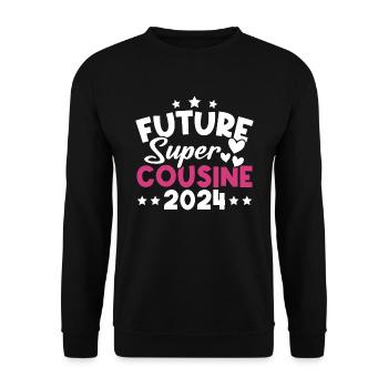 Future super cousine 2024 - Sweat-shirt Unisexe - noir - Devant - Alina (178cm) & Michal (187cm)