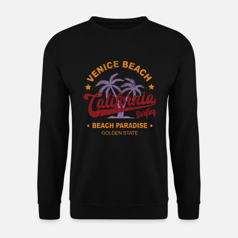 Surfen Kalifornien Venice Beach - Unisex Pullover - Schwarz