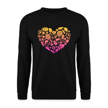 Padel Tennis Padel Girls Women Padel - Unisex Sweatshirt - black - Front - Alina (178cm) & Michal (187cm)