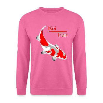Koi - carpe - poisson - Sweat-shirt Unisexe - rose - Devant