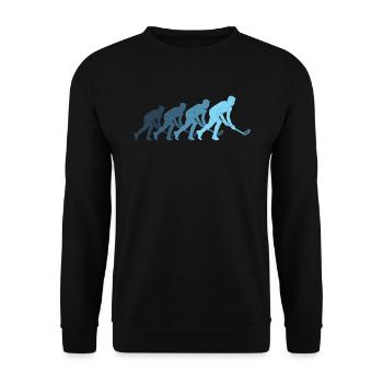 Floorball floorball vintage floorball player - Unisex Sweatshirt - black - Front - Alina (178cm) & Michal (187cm)