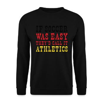 Germany Soccer German Football Deutschland Futbol - Unisex Pullover - Schwarz - Vorne - Alina (178cm) & Michal (187cm)