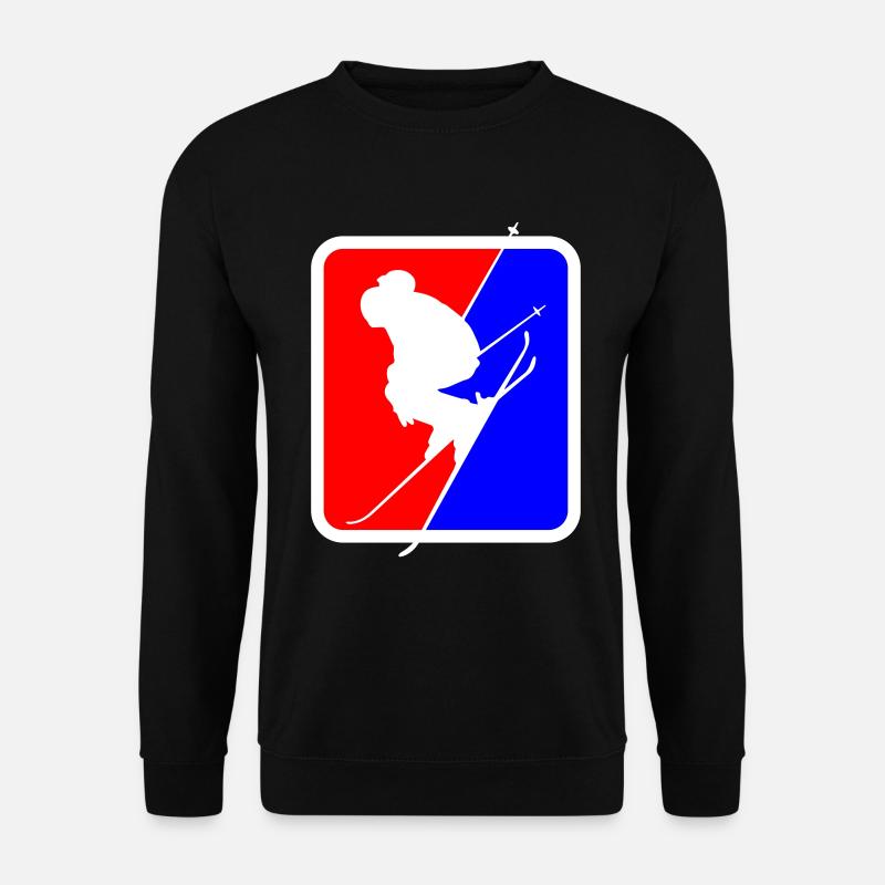 Ski Alpin Freeride Skiing | Farben änderbar - Unisex Pullover - Schwarz