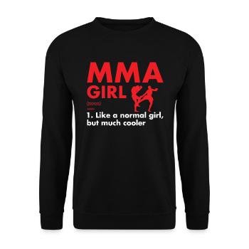 Sport Girl Definition MMA - Unisex Pullover - Schwarz - Vorne - Alina (178cm) & Michal (187cm)