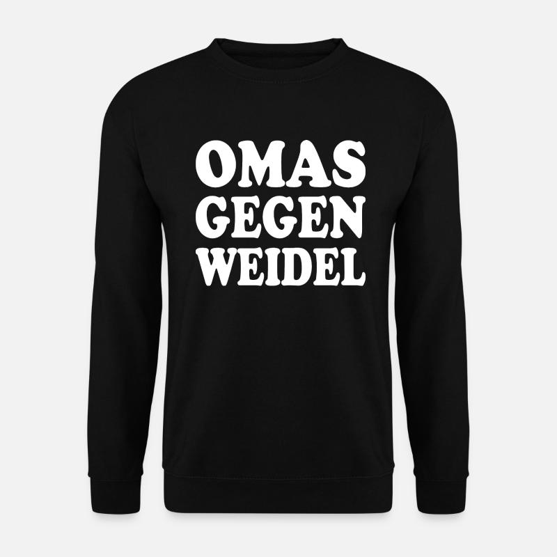 omas gegen weidel - Unisex Pullover - Schwarz