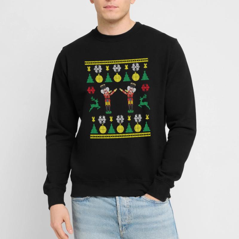 Dancing Nutcracker Dabbing Nutcracker Knittered Unisex Sweatshirt