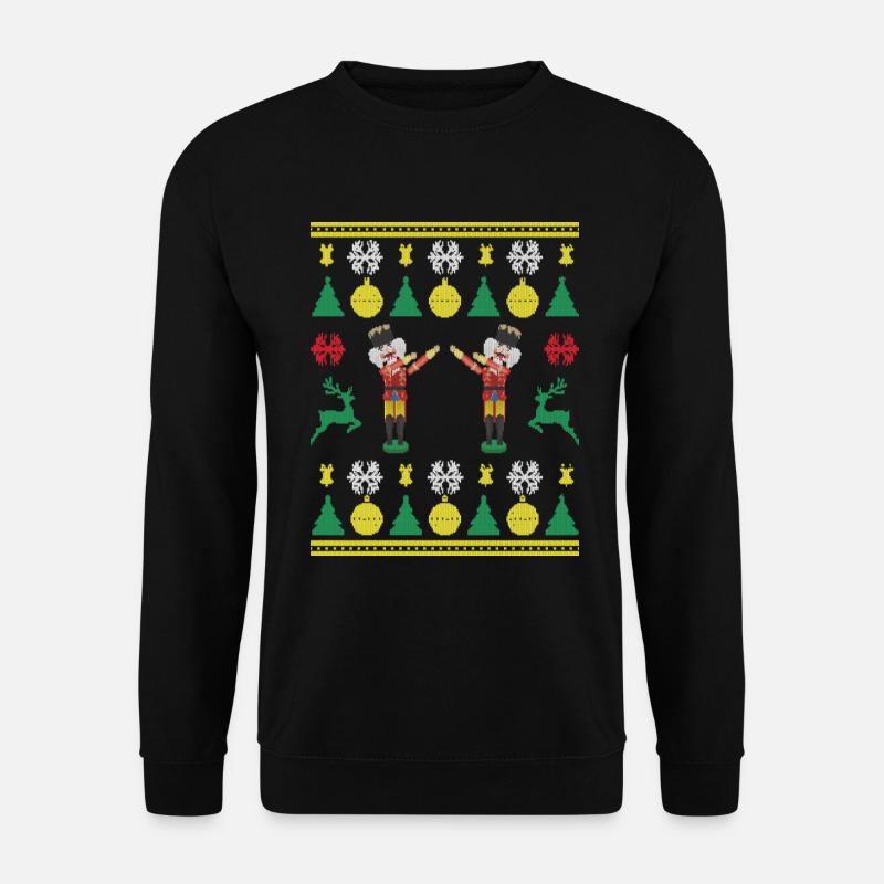 Dancing Nutcracker Dabbing Nutcracker Knittered - Unisex Sweatshirt - black