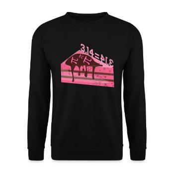 Math 3,14 = Pie Pi - Unisex Pullover - Schwarz - Vorne - Alina (178cm) & Michal (187cm)