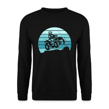 Quad Biker Motocross Offroad Quad Rider VTT - Sweat-shirt Unisexe - noir - Devant - Alina (178cm) & Michal (187cm)