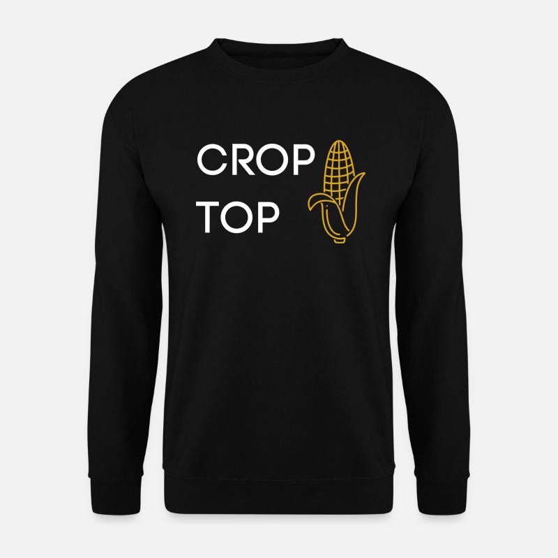 Crop Top - Unisex Sweatshirt - black