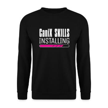 Sports canins Running avec chien Trekking Canicross - Sweat-shirt Unisexe - noir - Devant - Alina (178cm) & Michal (187cm)
