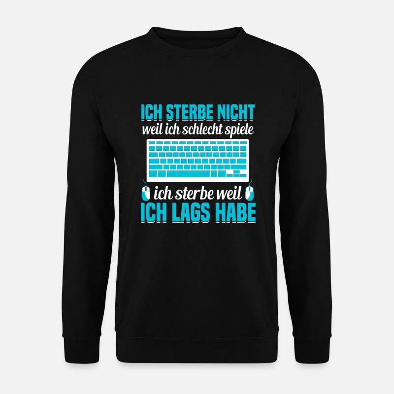 Gaming Sachen Headset PC Gaming Zocker Videogamer - Unisex Pullover - Schwarz
