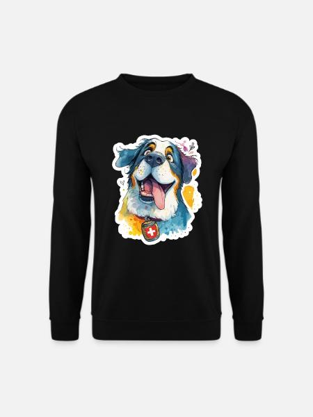 Majestic Swiss St. Bernard - Unisex Sweatshirt - black