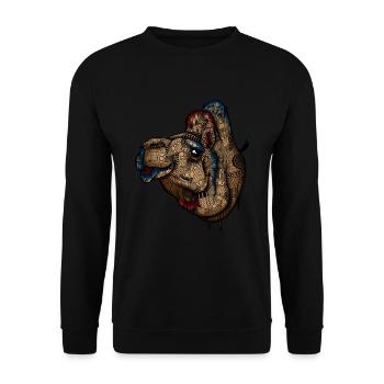 Kamel - Sweat-shirt Unisexe - noir - Devant - Alina (178cm) & Michal (187cm)