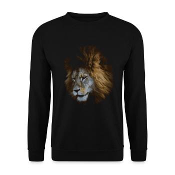 Lion - Sweat-shirt Unisexe - noir - Devant - Alina (178cm) & Michal (187cm)